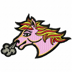Horses Embroidery Design 11